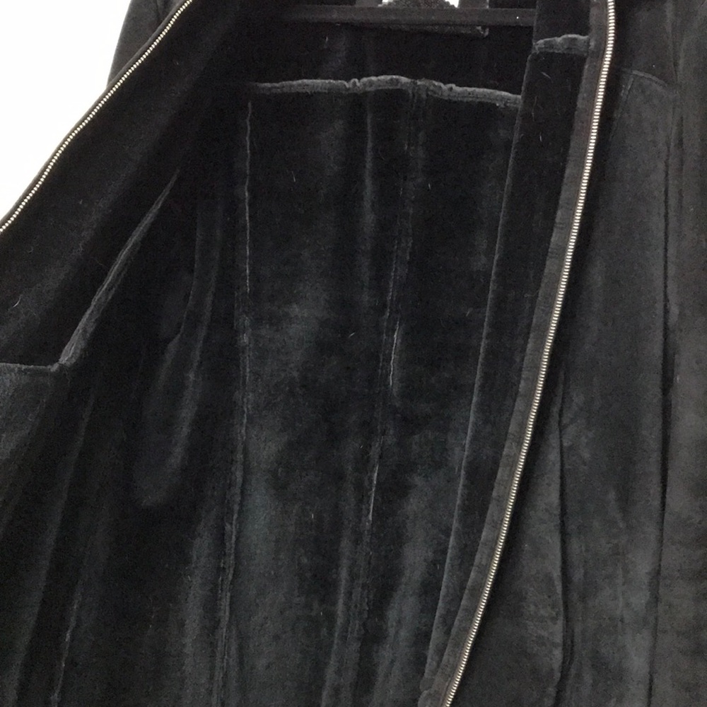 Black Suede Alfani Zip Jacket - Picture 3 of 7
